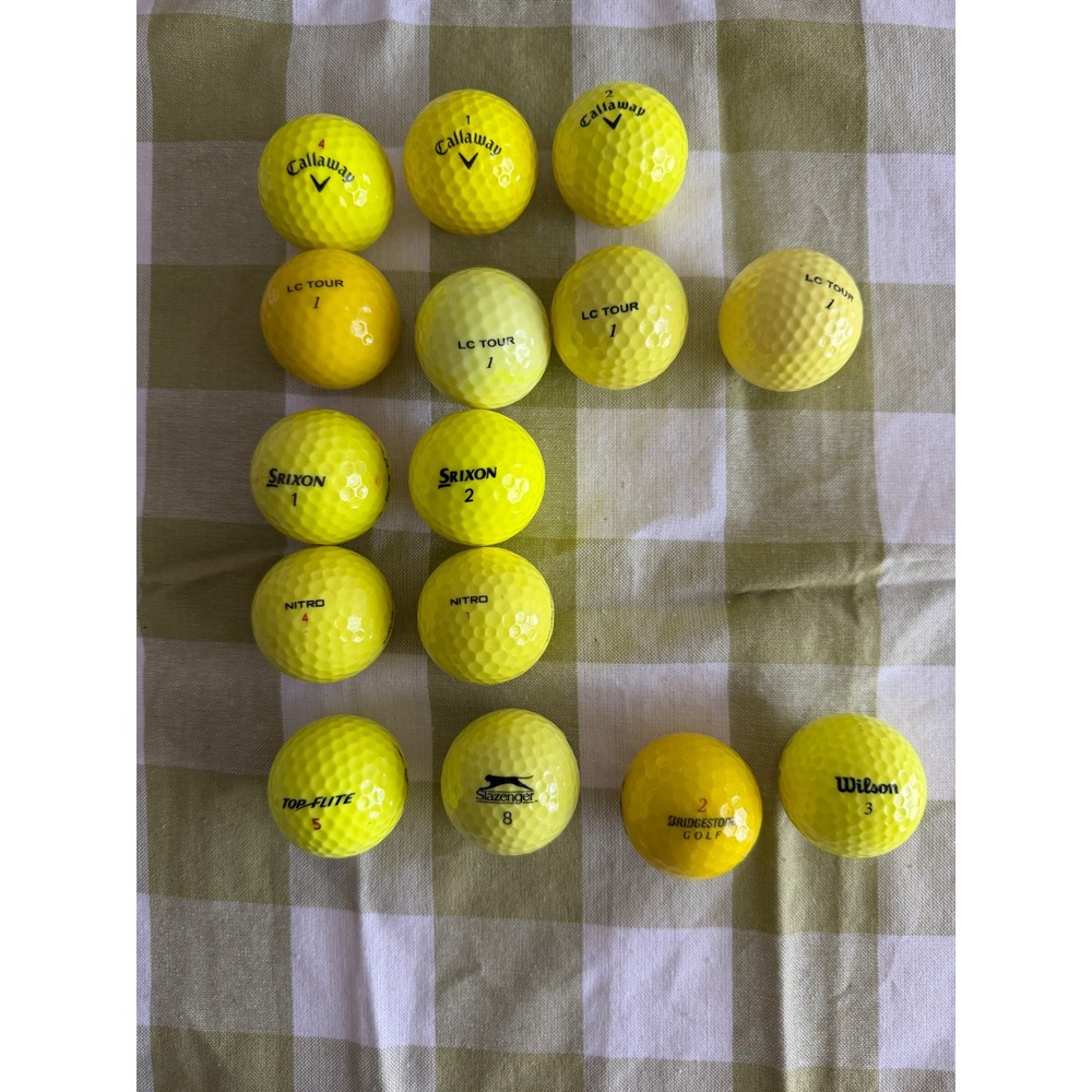 15 Golf Ball Mixed lot Callaway Nitro Top Flight athletic outdoor preppy product